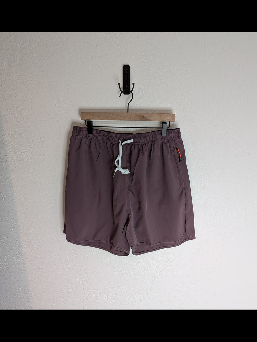Women's Mauve Athletic Shorts with Drawstring